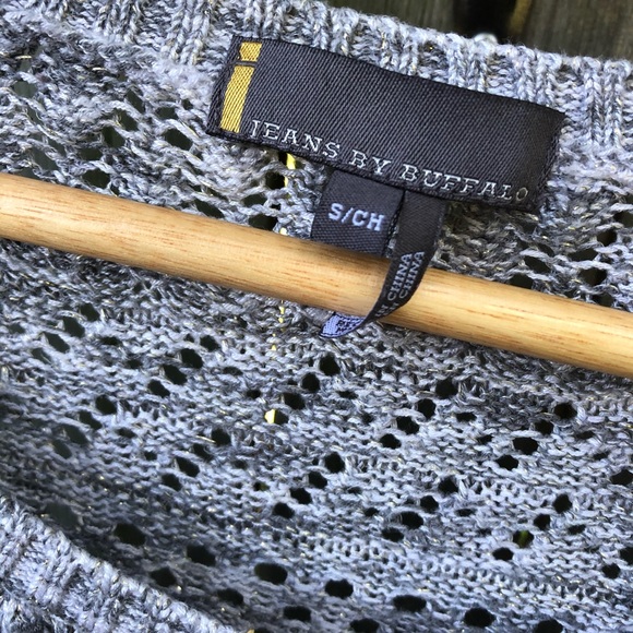 I jeans by Buffalo sparkle low high crop sweater - Picture 8 of 16